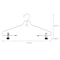 Organize It All Organize It AllMetal Hangers with Clips, 2PK NH-0331 - alternate 5